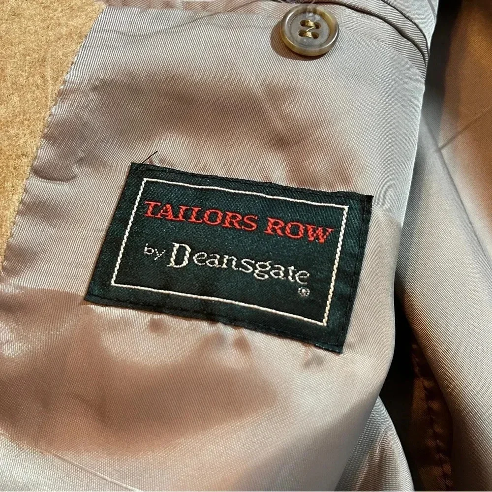 Vintage Tailors Row by Deansgate S&K Blazer Sport Coat Leather Buttons